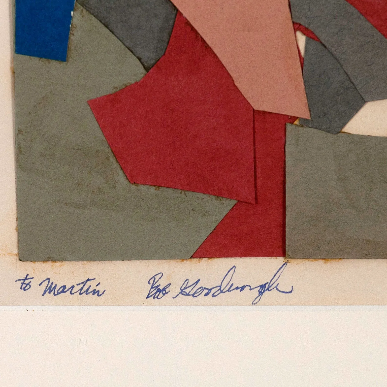 ROBERT GOODNOUGH "COLLAGE FOR A STAINED GLASS WINDOW", 1965