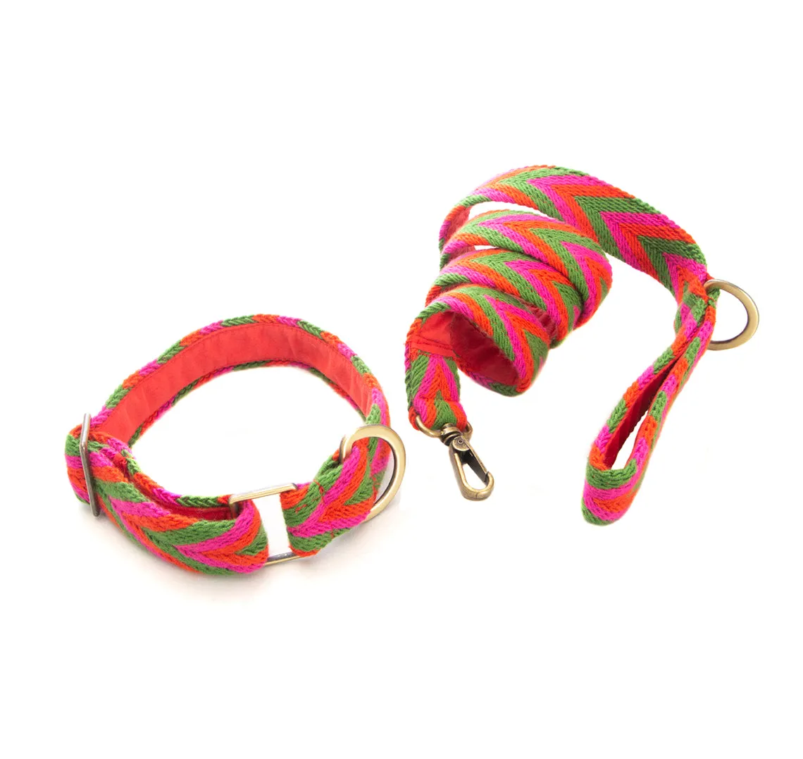 Rojo Set - Collar & Leash