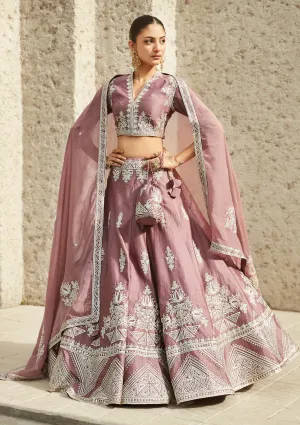 Rose pink lehenga set