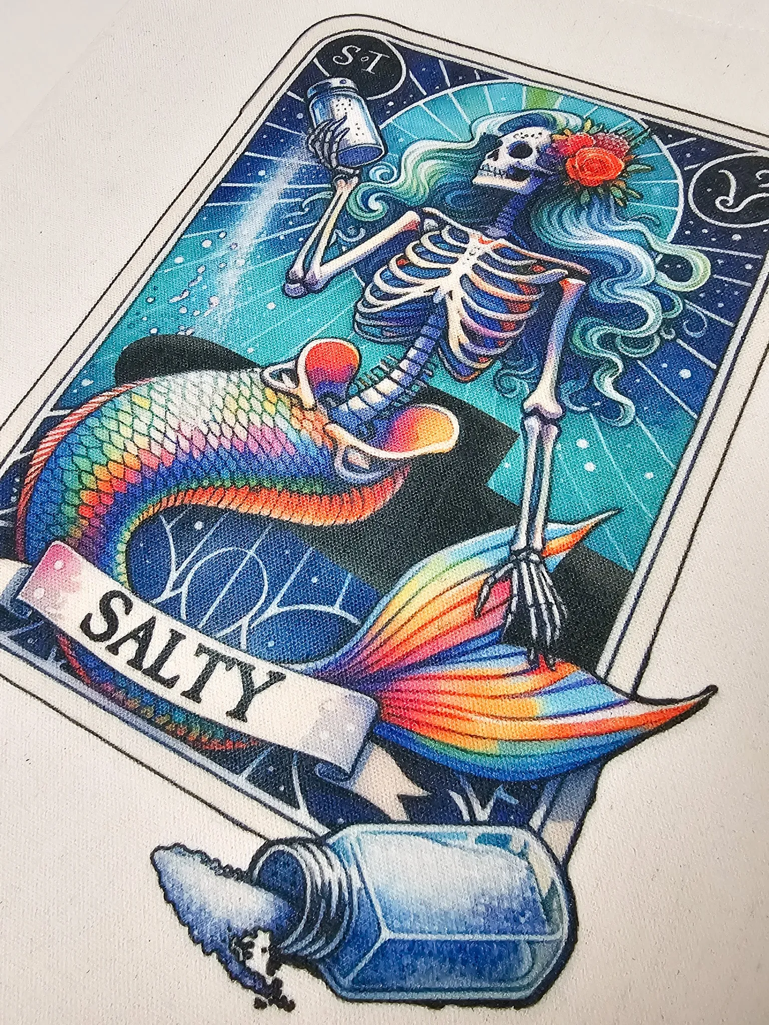 Salty Submarine Mermaid Tote Bag