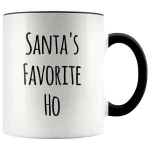 Santa's Favorite Ho Coffee Mug Holiday Gifts Naughty Christmas Mugs Funny Gag Gifts Gift Exchange Ideas Under 20 Coffee CUp