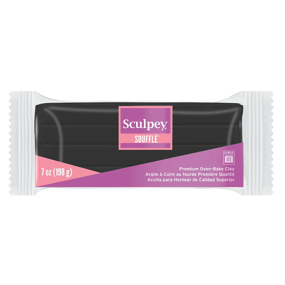 Sculpey Soufflé Poppy Seed Black 198g/7oz 6042