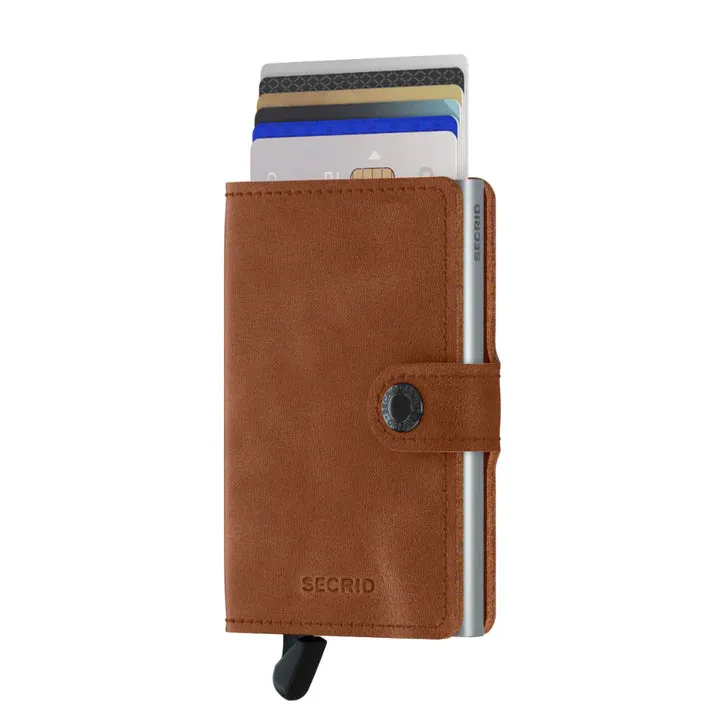 SECRID MINI WALLET | VINTAGE COGNAC SILVER