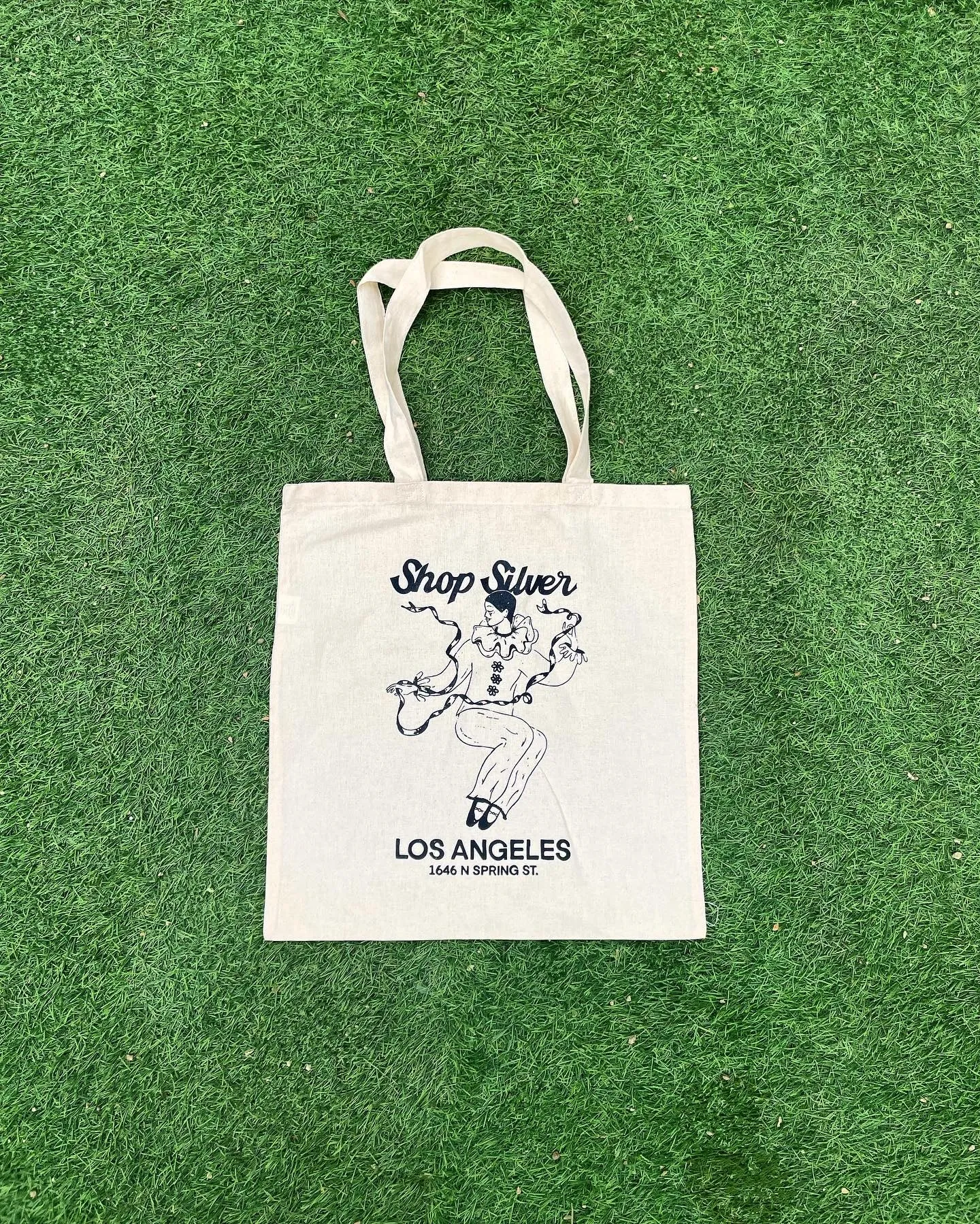 Shop Silver French Pierrot Tote