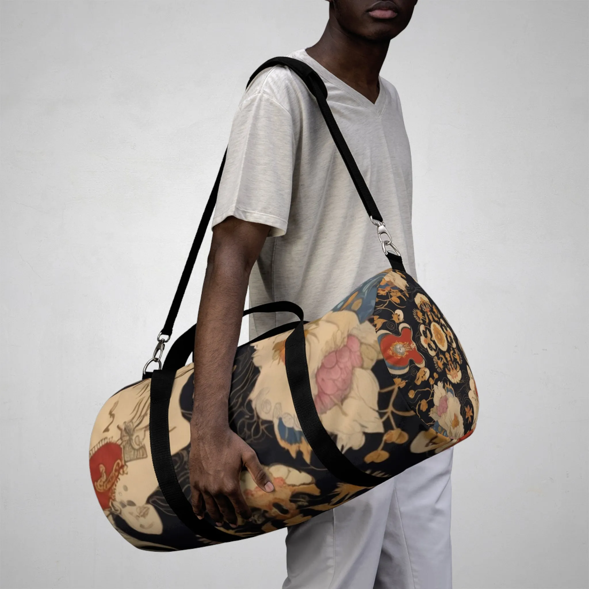 Silhouette God Pattern Duffle Bag - Exclusive At Loot Cascade