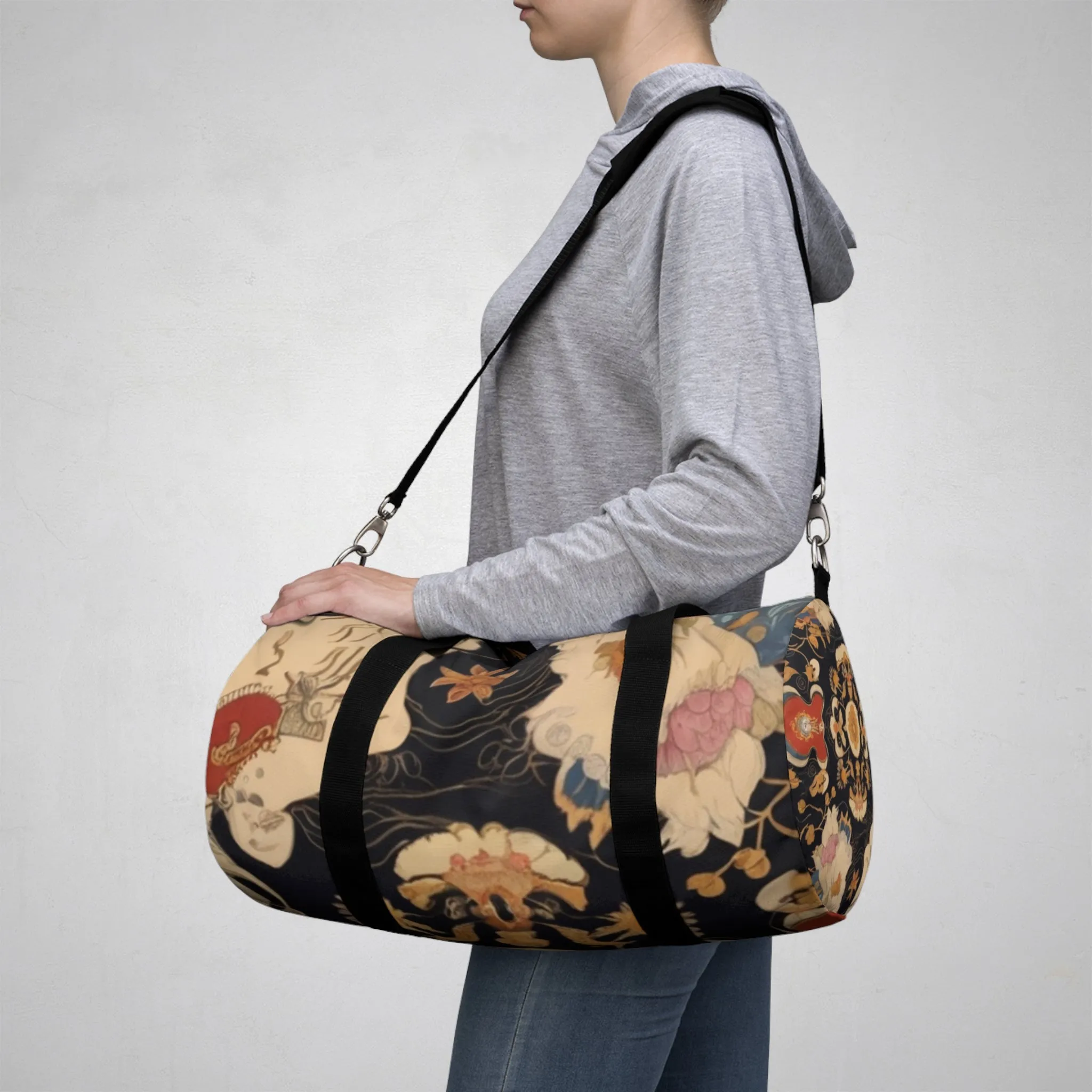 Silhouette God Pattern Duffle Bag - Exclusive At Loot Cascade