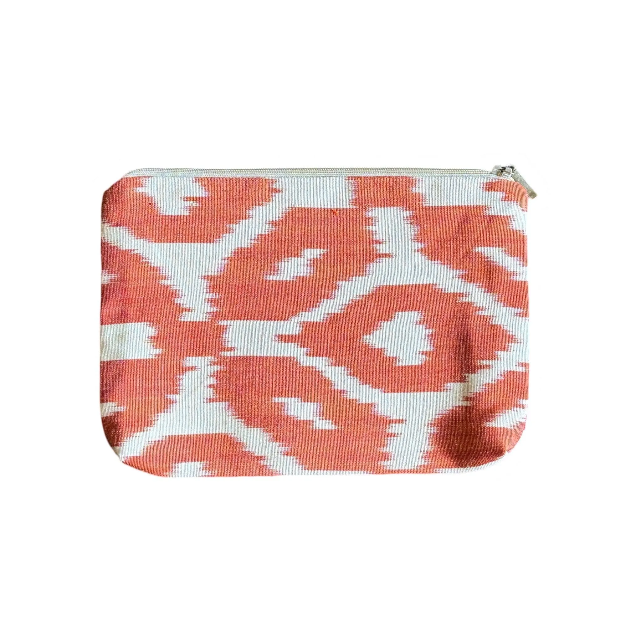 Silk Ikat Zipper Pouch From Uzbekistan