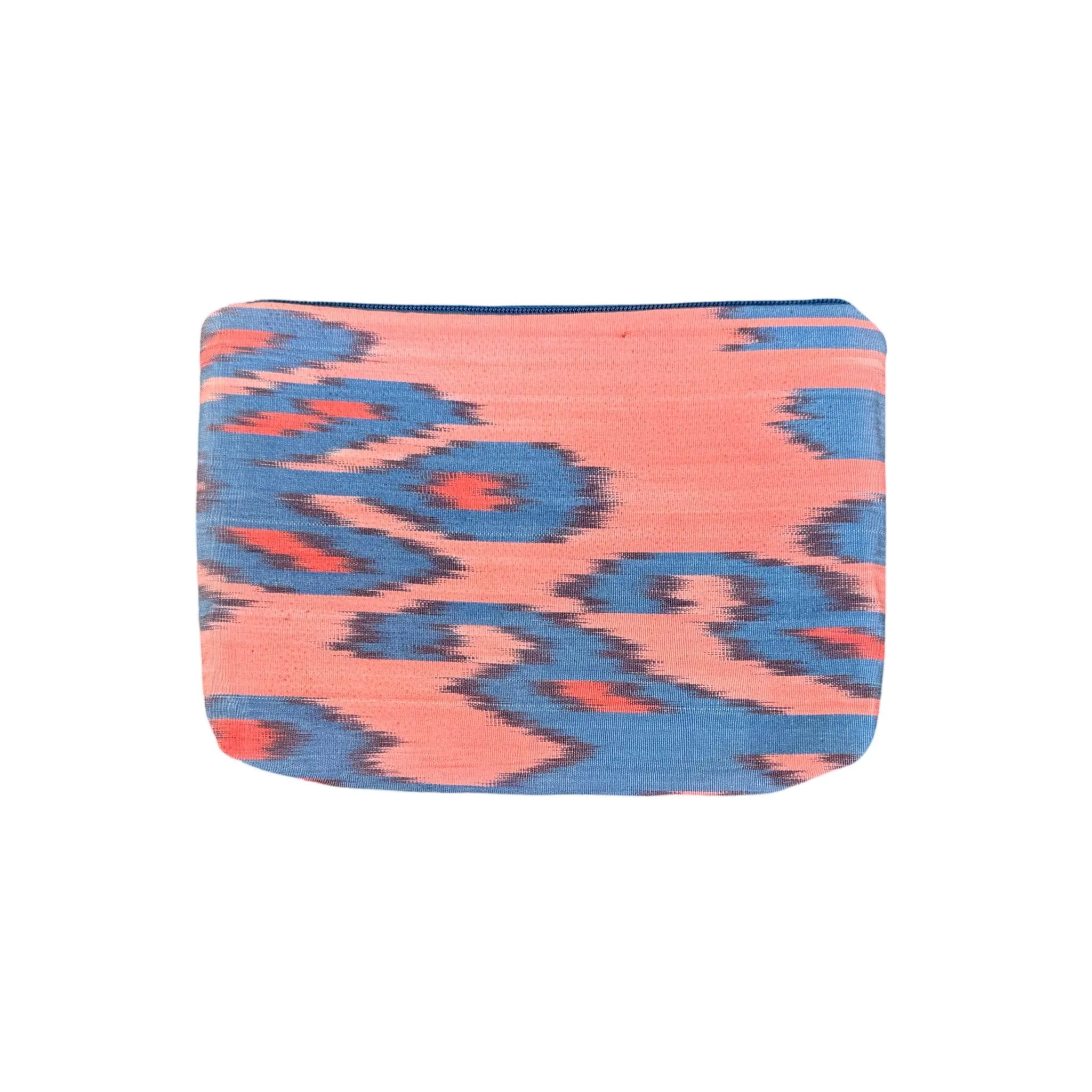 Silk Ikat Zipper Pouch From Uzbekistan