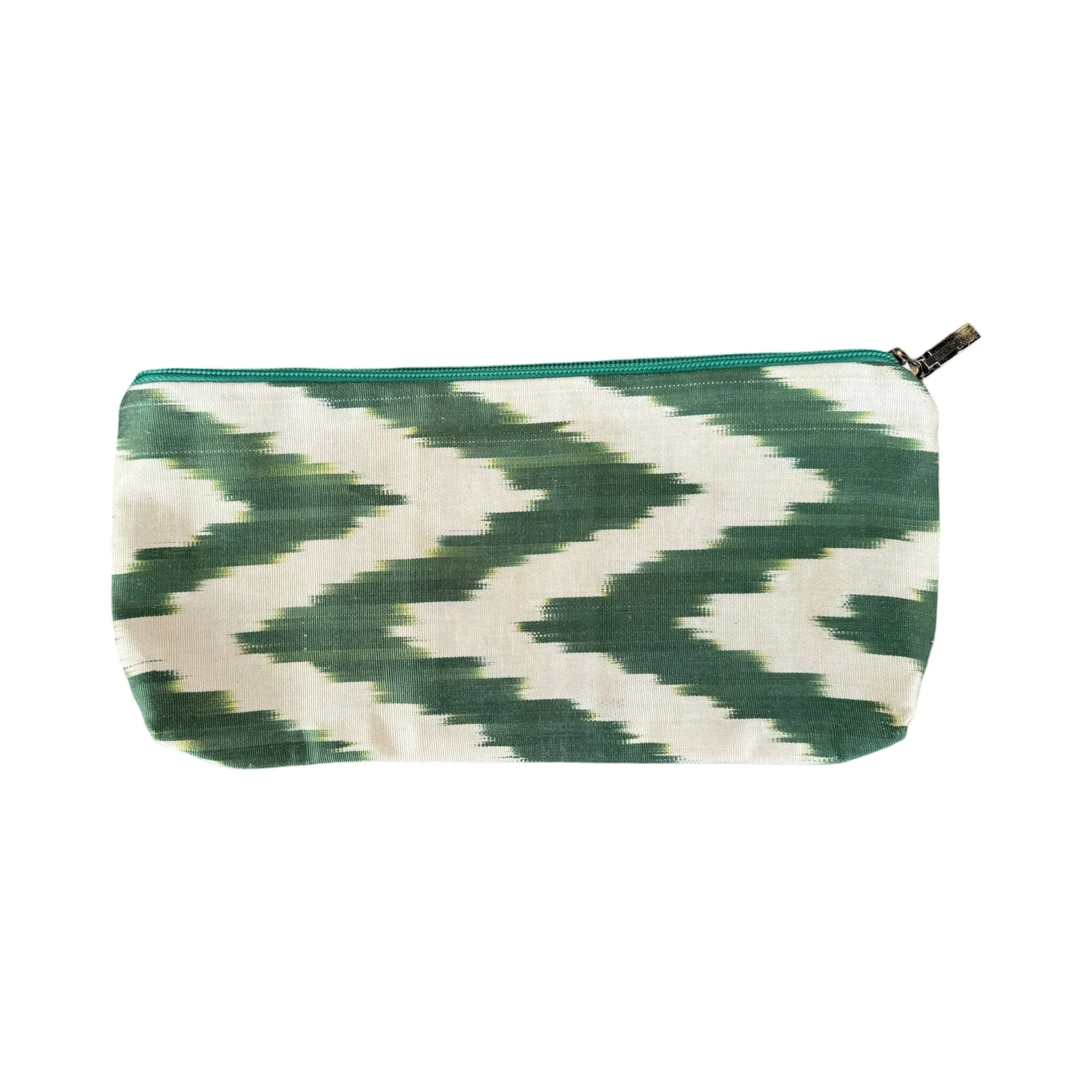 Silk Ikat Zipper Pouch From Uzbekistan