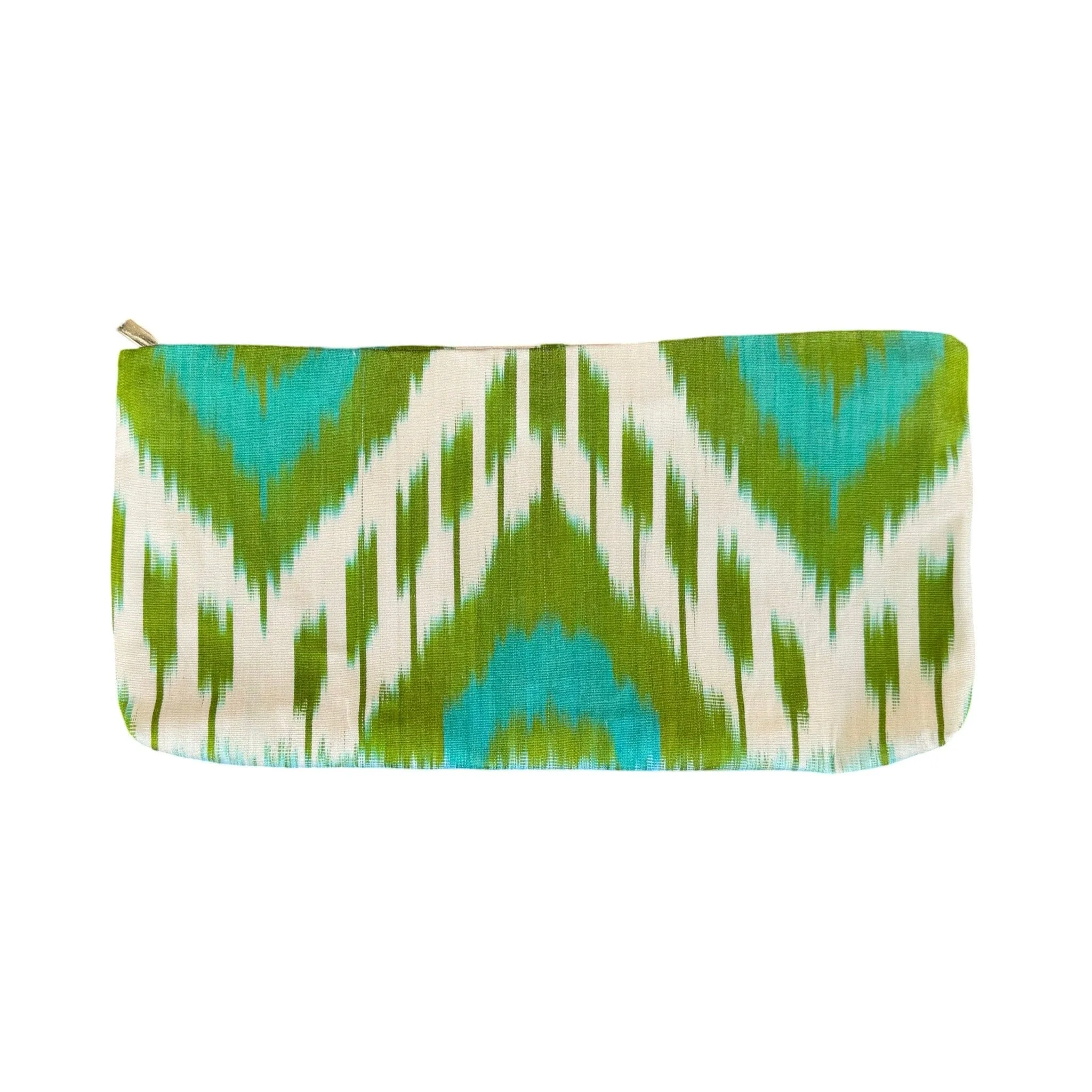 Silk Ikat Zipper Pouch From Uzbekistan