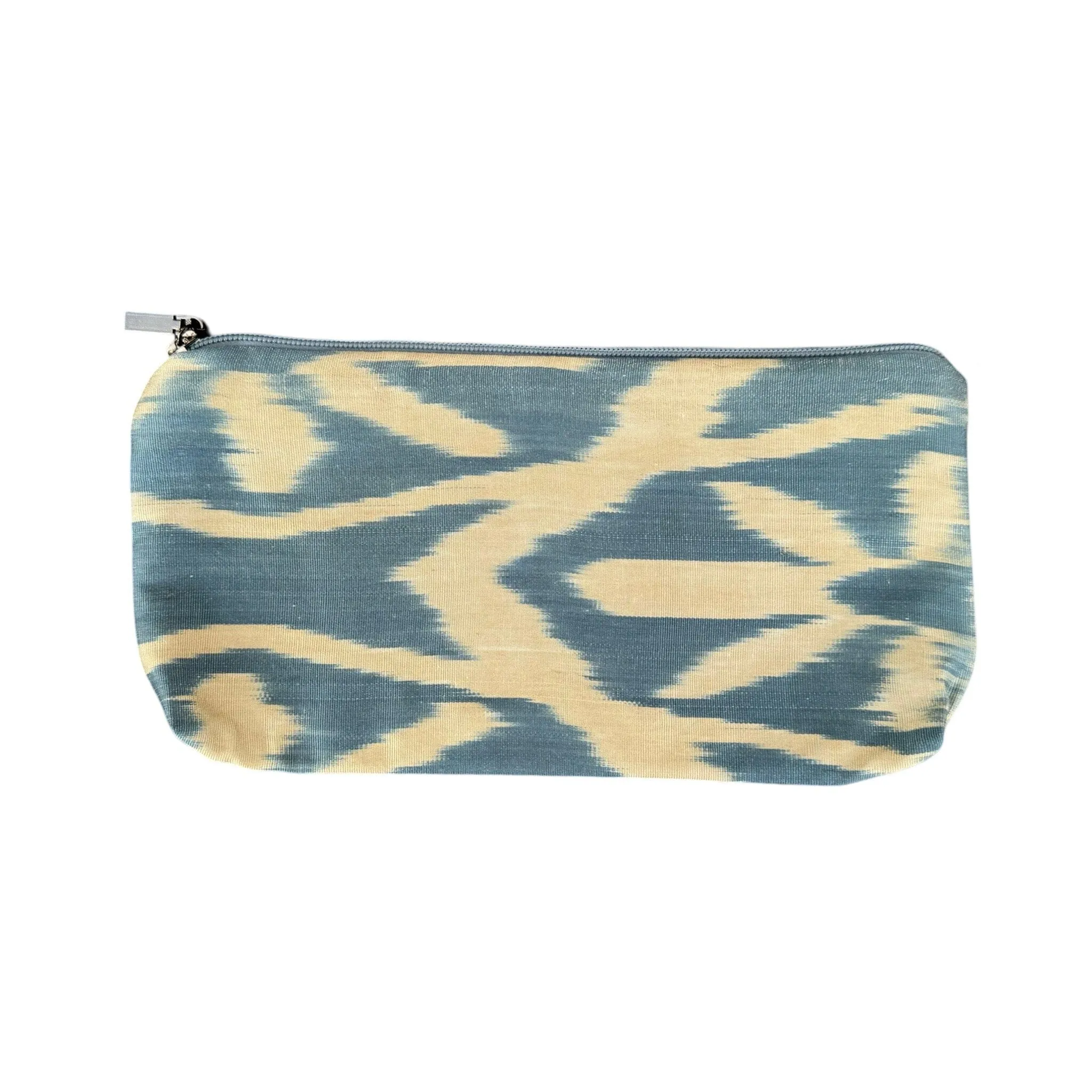 Silk Ikat Zipper Pouch From Uzbekistan