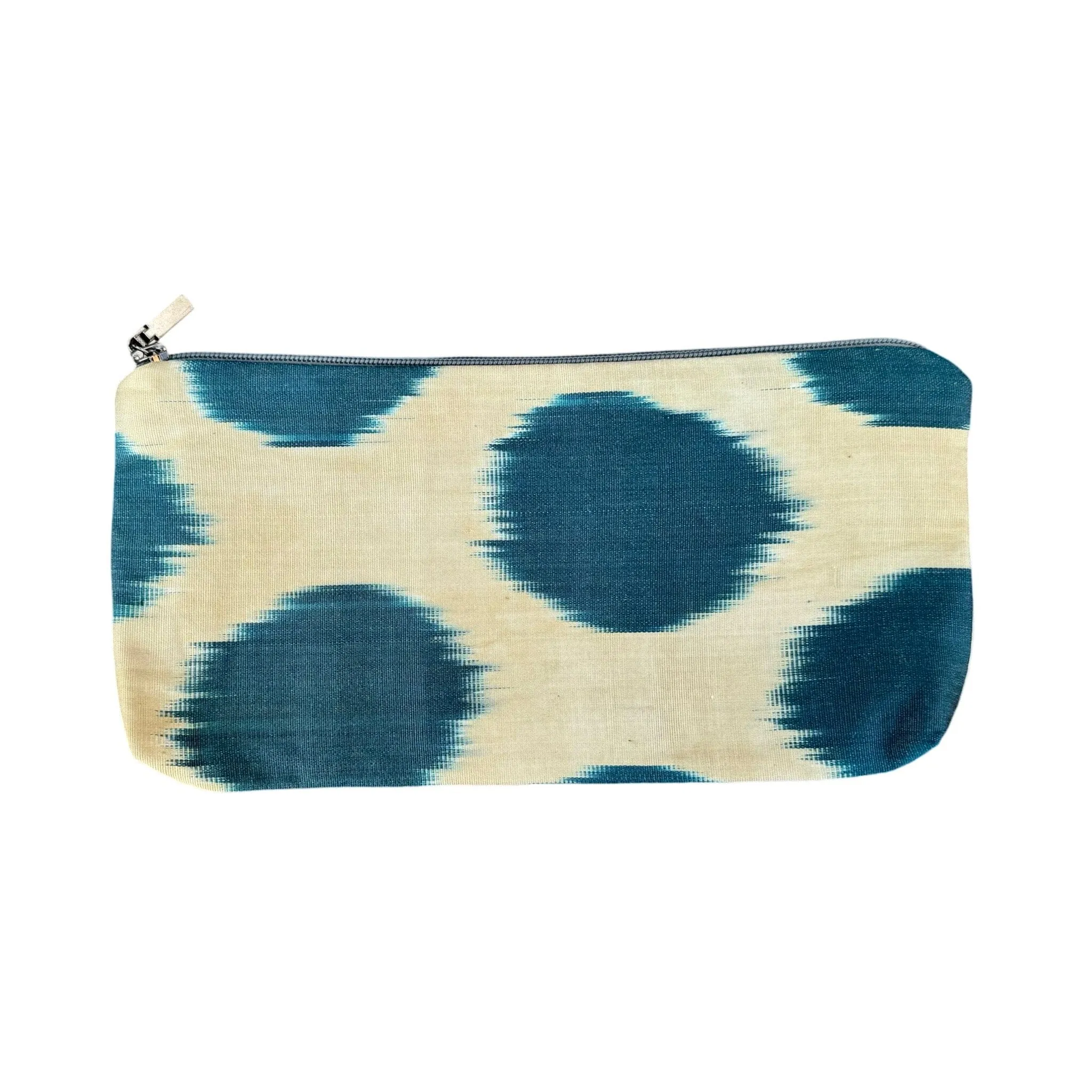 Silk Ikat Zipper Pouch From Uzbekistan