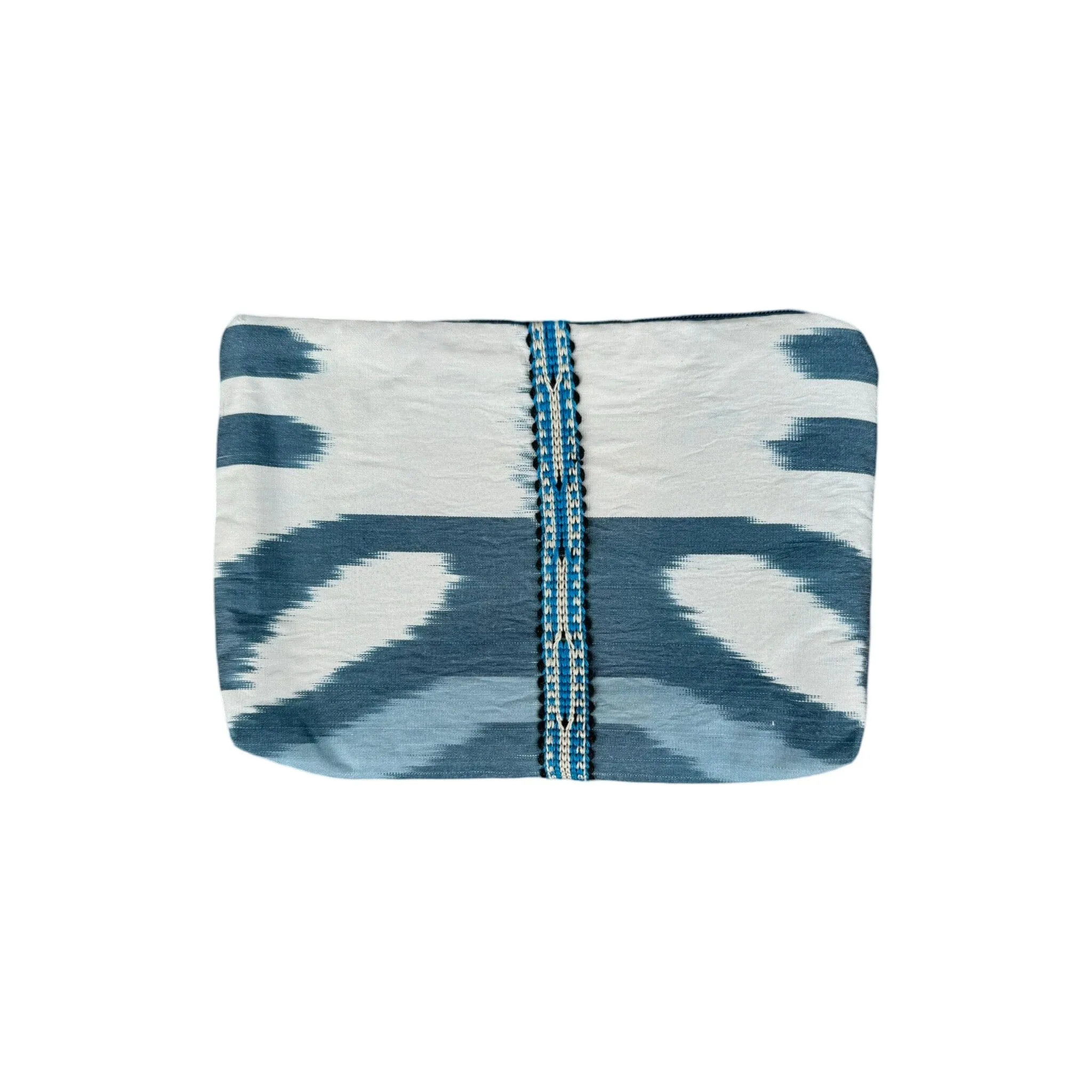 Silk Ikat Zipper Pouch From Uzbekistan