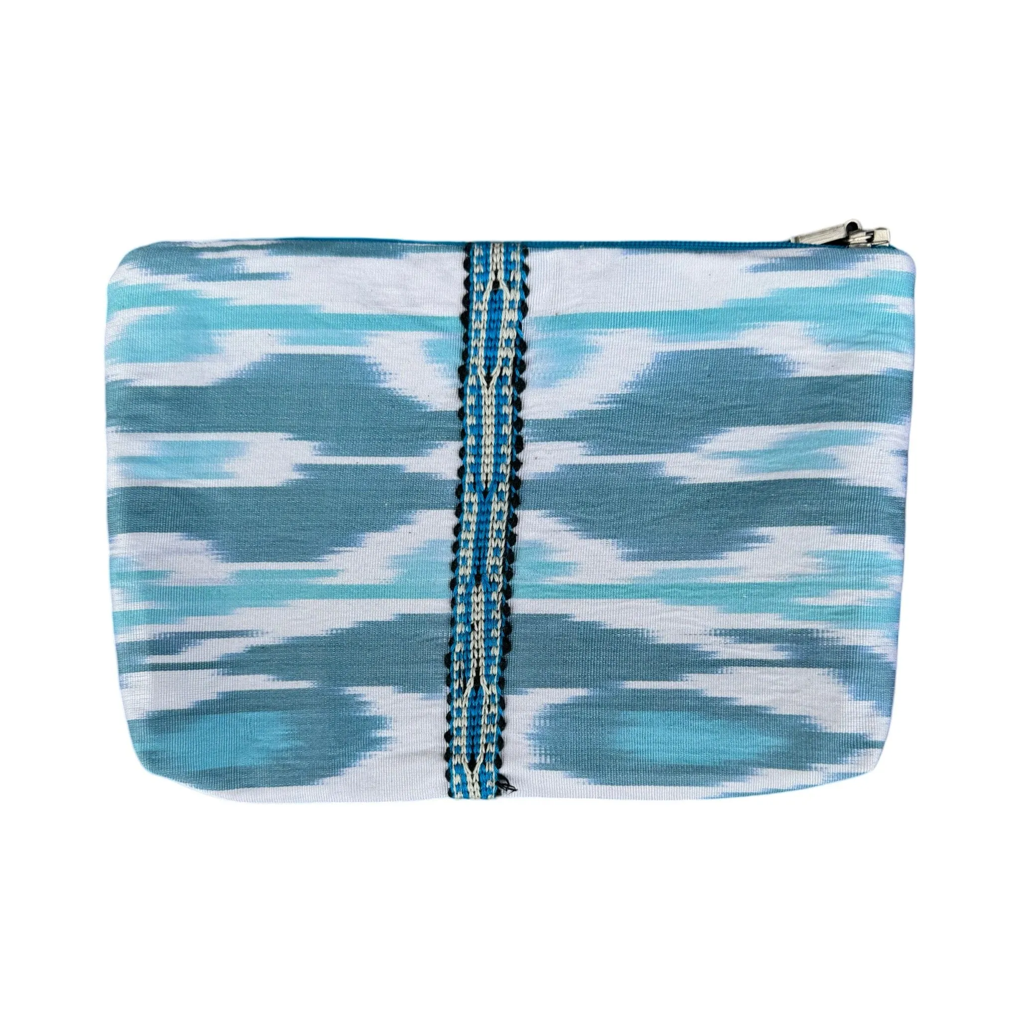 Silk Ikat Zipper Pouch From Uzbekistan