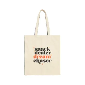 Snack Dealer Dream Chaser Cotton Canvas Tote Bag