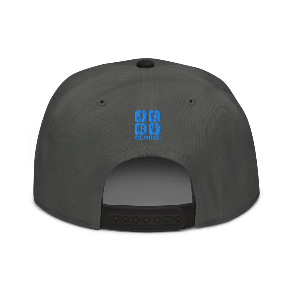 Snapback Hat "1052-0081 Software Engineer At Work (Blue Logo)"