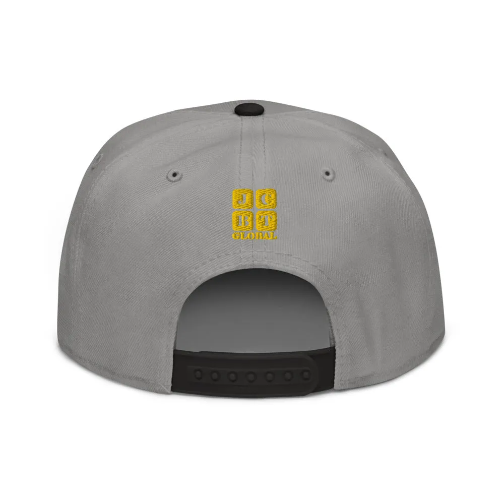 Snapback Hat "1052-0081 Software Engineer At Work (Yellow Logo)"