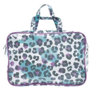 Snow Leopard Large Cosmetics Bag