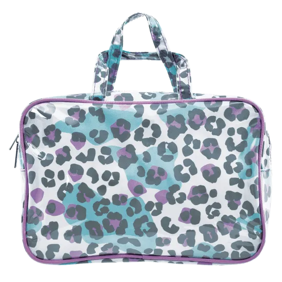 Snow Leopard Large Cosmetics Bag