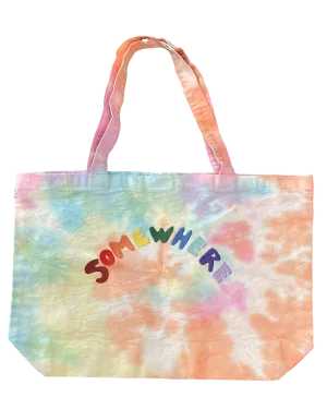 SOMEWHERE Tie-dye Tote