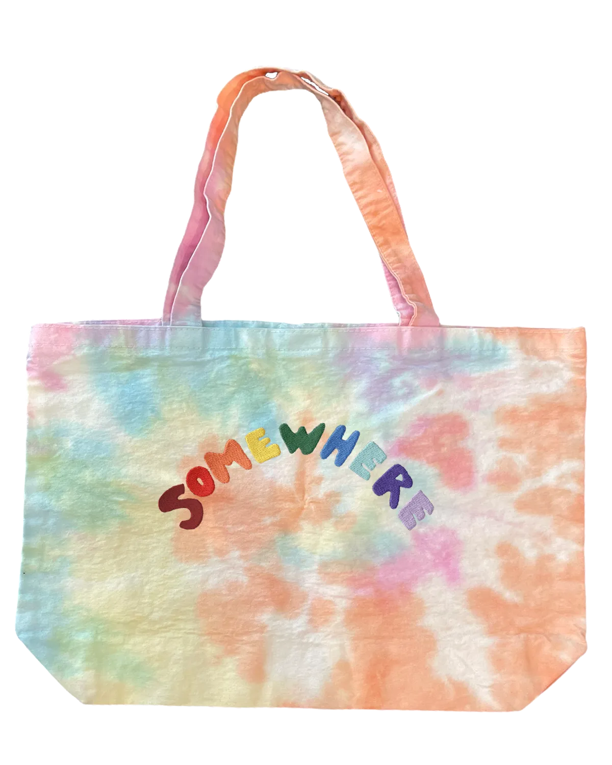 SOMEWHERE Tie-dye Tote