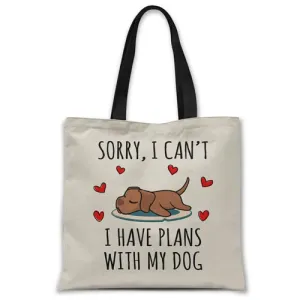 Sorry, I have plans with my dog (Vizsla) Tote bag