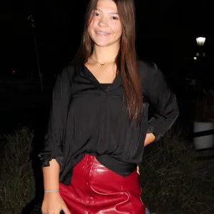 Stay Classy Silky Collar Band Blouse