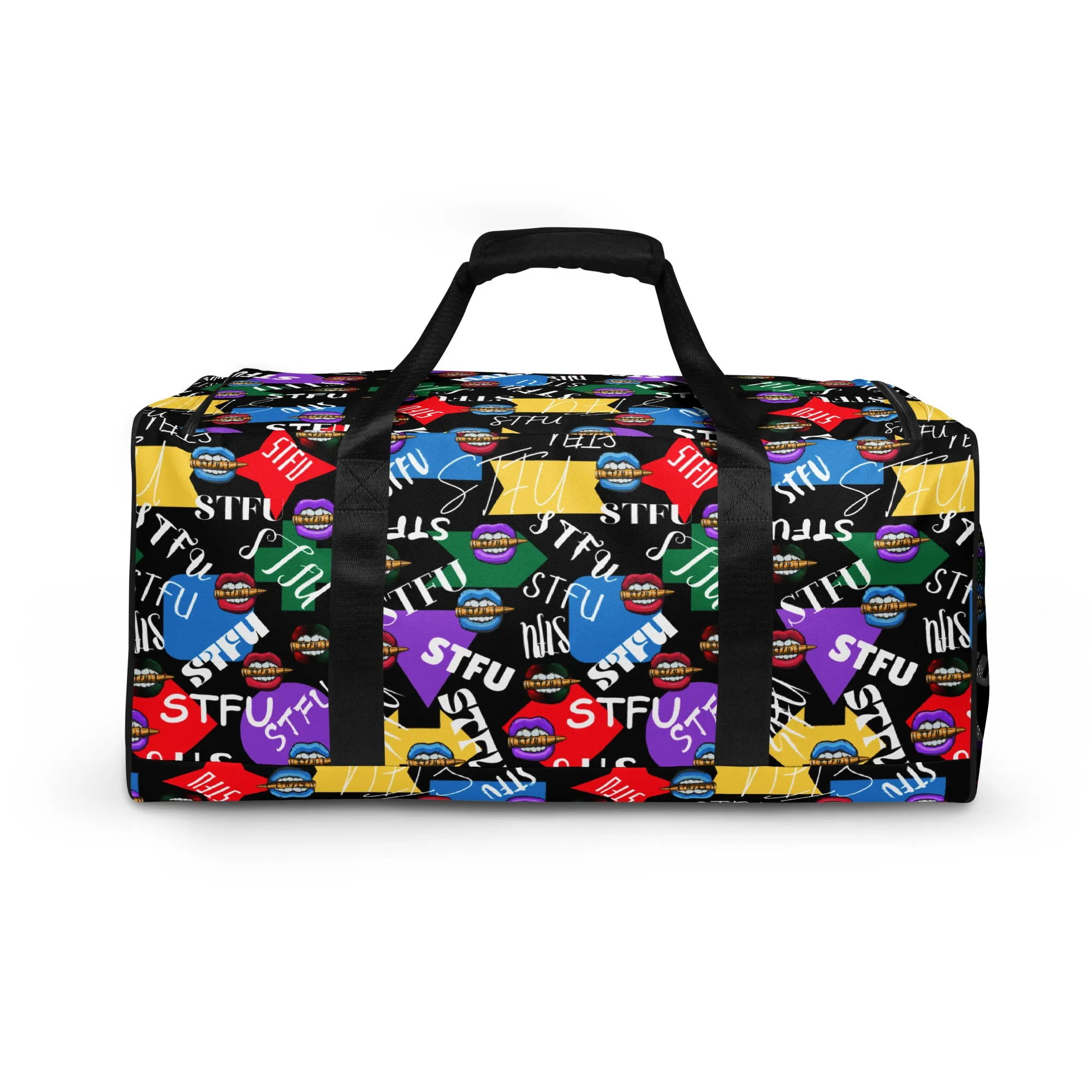 STFU Logos and Colors Duffel Bag - Black