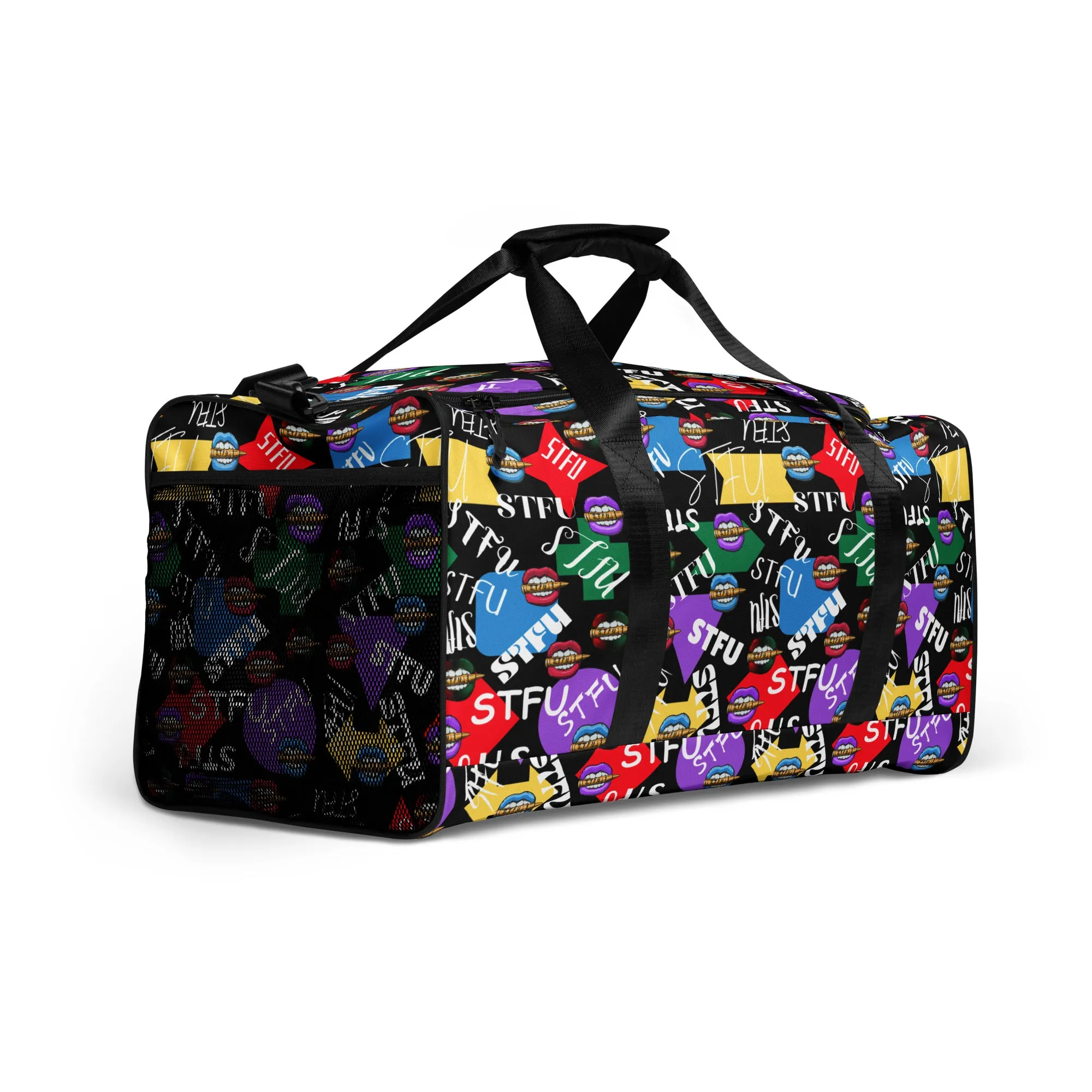 STFU Logos and Colors Duffel Bag - Black