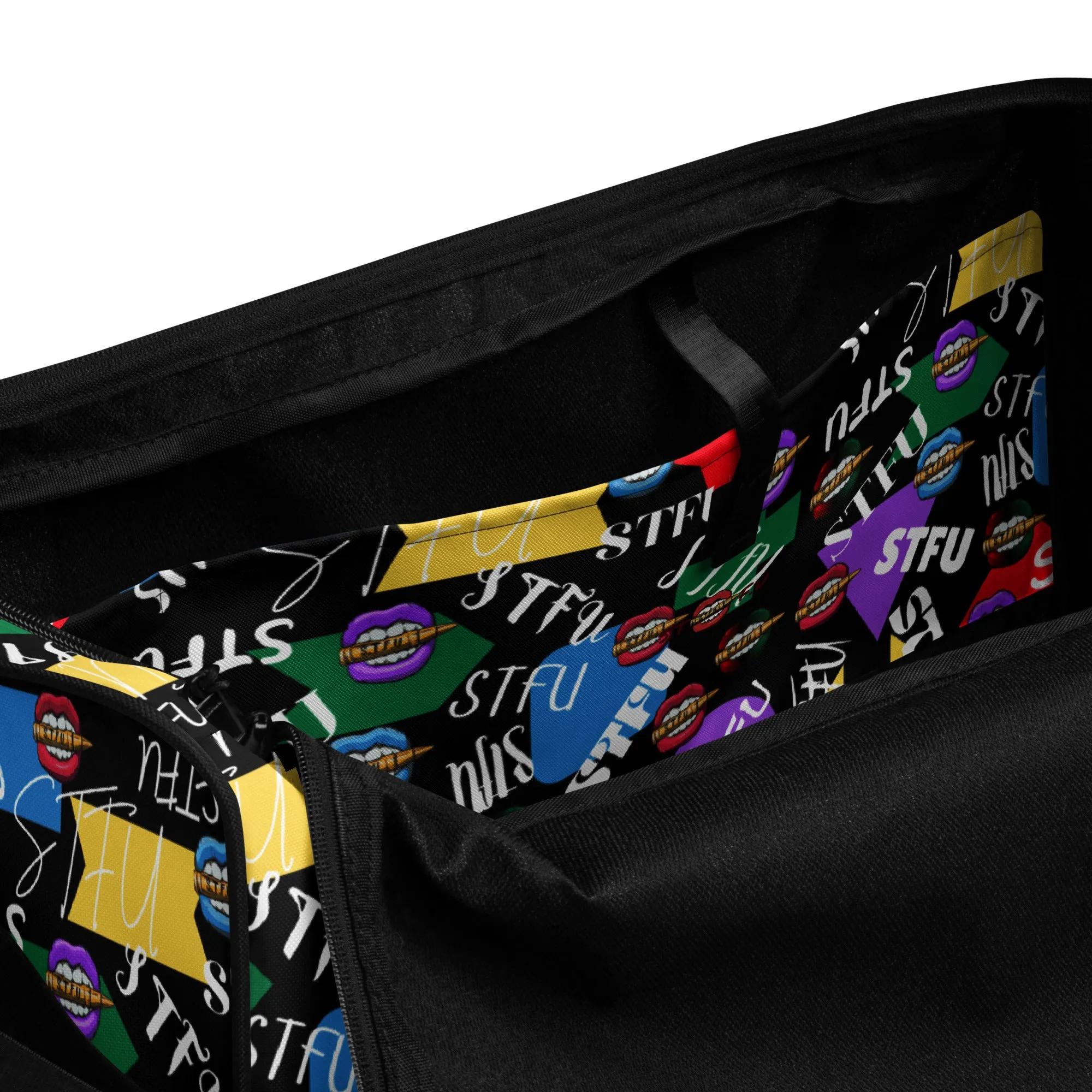 STFU Logos and Colors Duffel Bag - Black