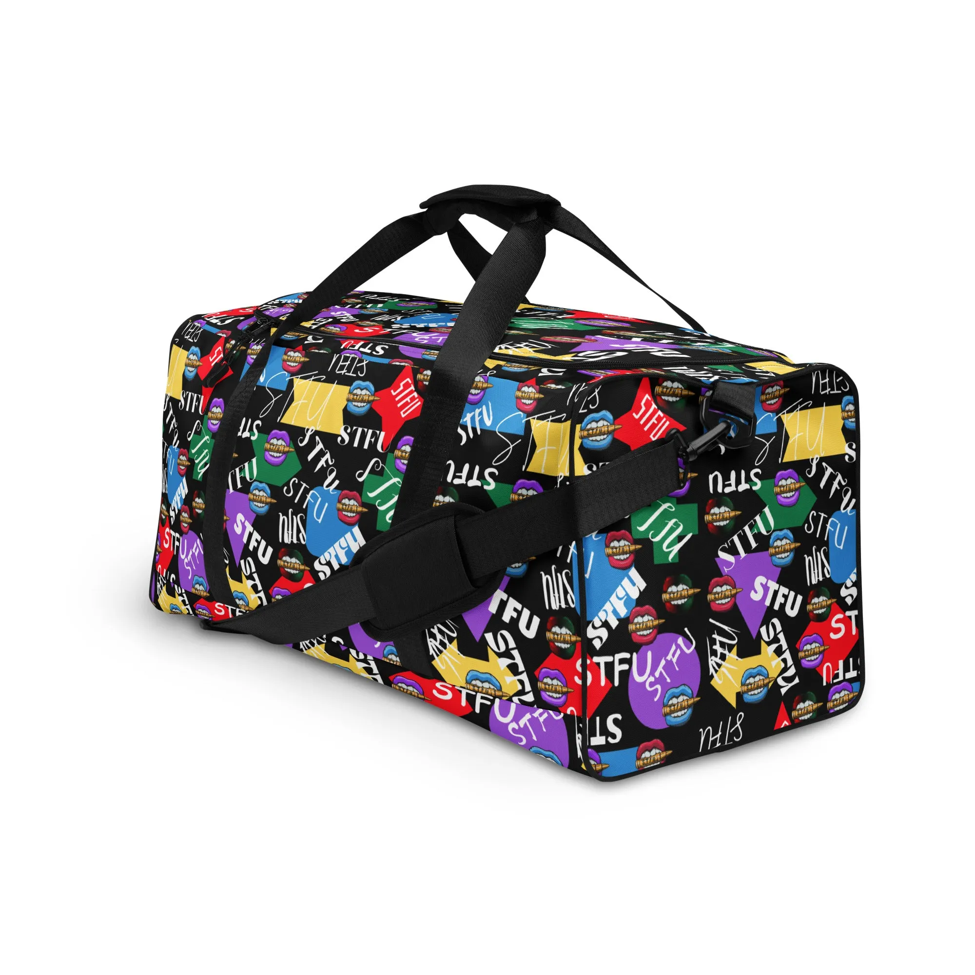 STFU Logos and Colors Duffel Bag - Black