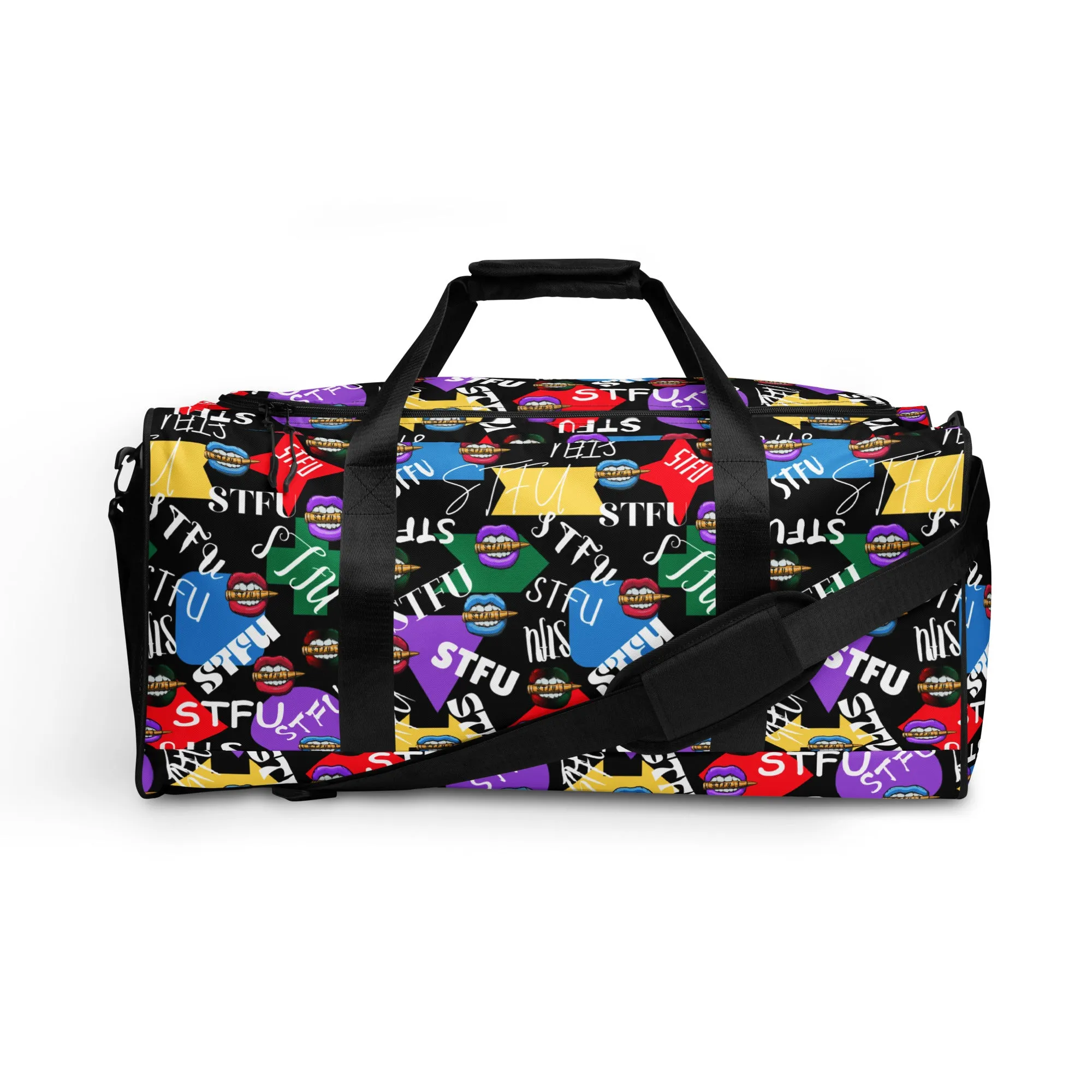 STFU Logos and Colors Duffel Bag - Black