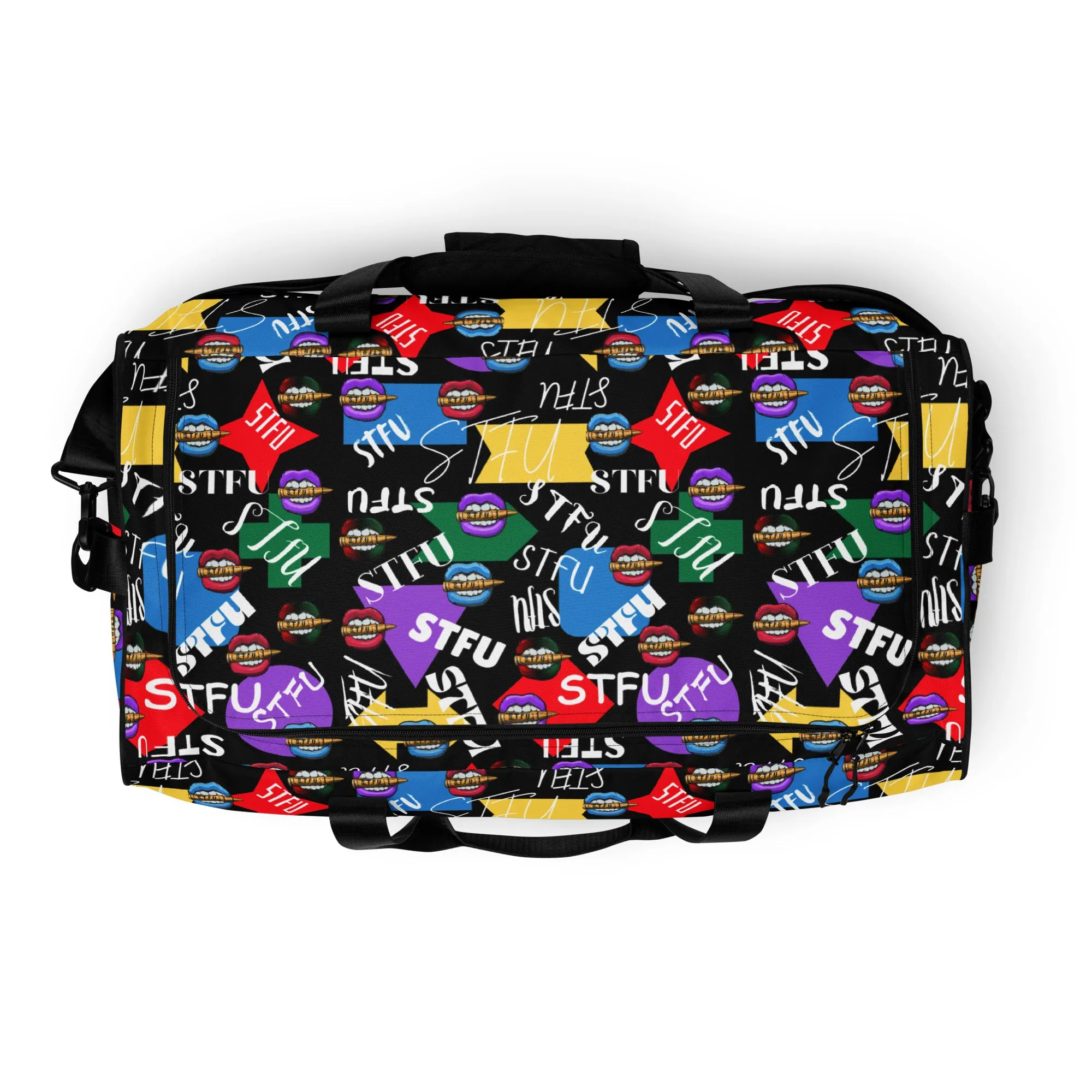 STFU Logos and Colors Duffel Bag - Black