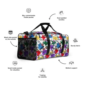 STFU Logos and Colors Duffel Bag - White