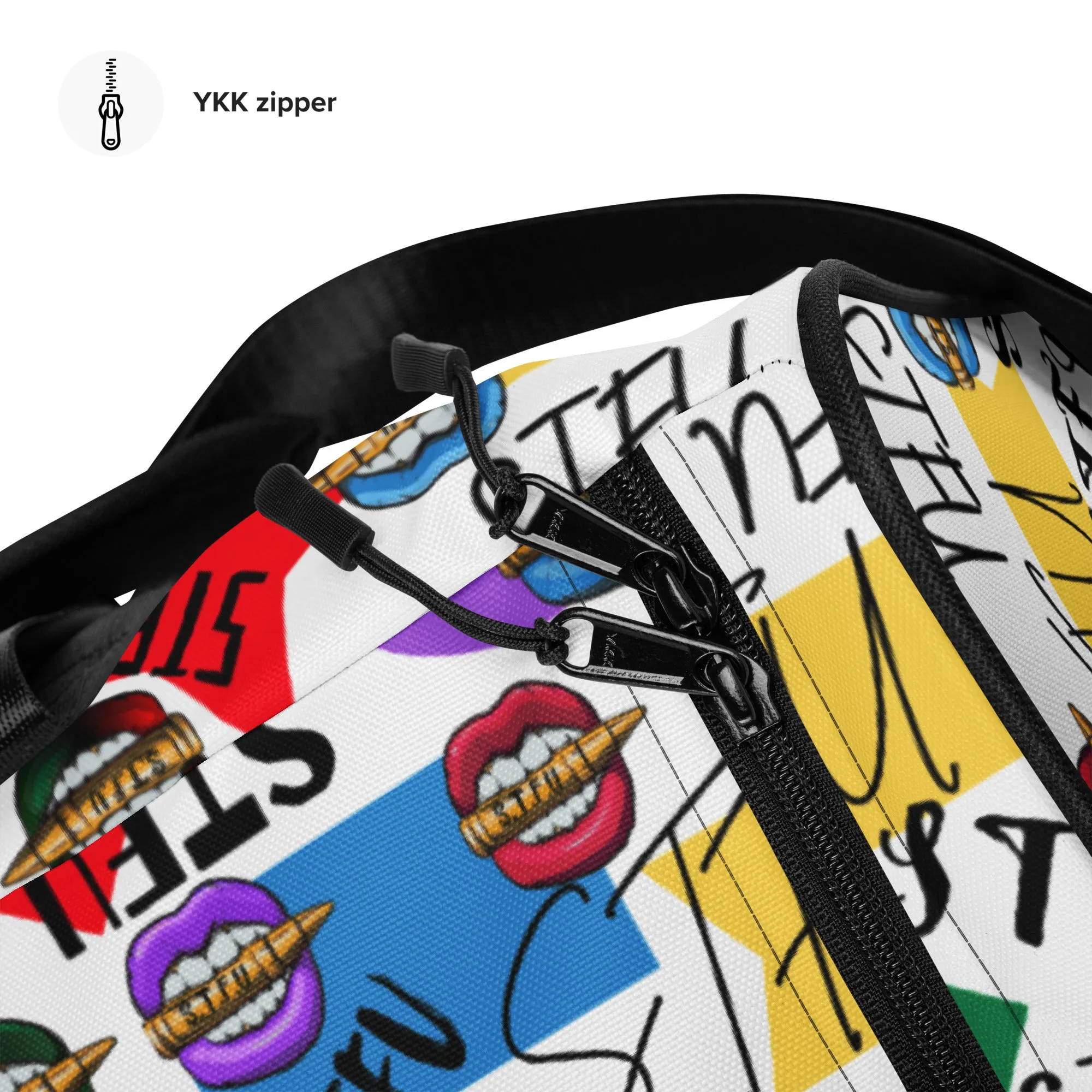 STFU Logos and Colors Duffel Bag - White