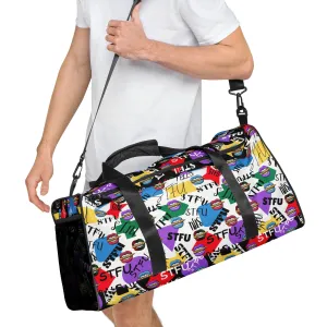 STFU Logos and Colors Duffle Bag - Black/White