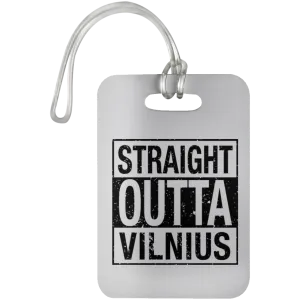 Straight Outta Vilnius - Luggage Bag Tag