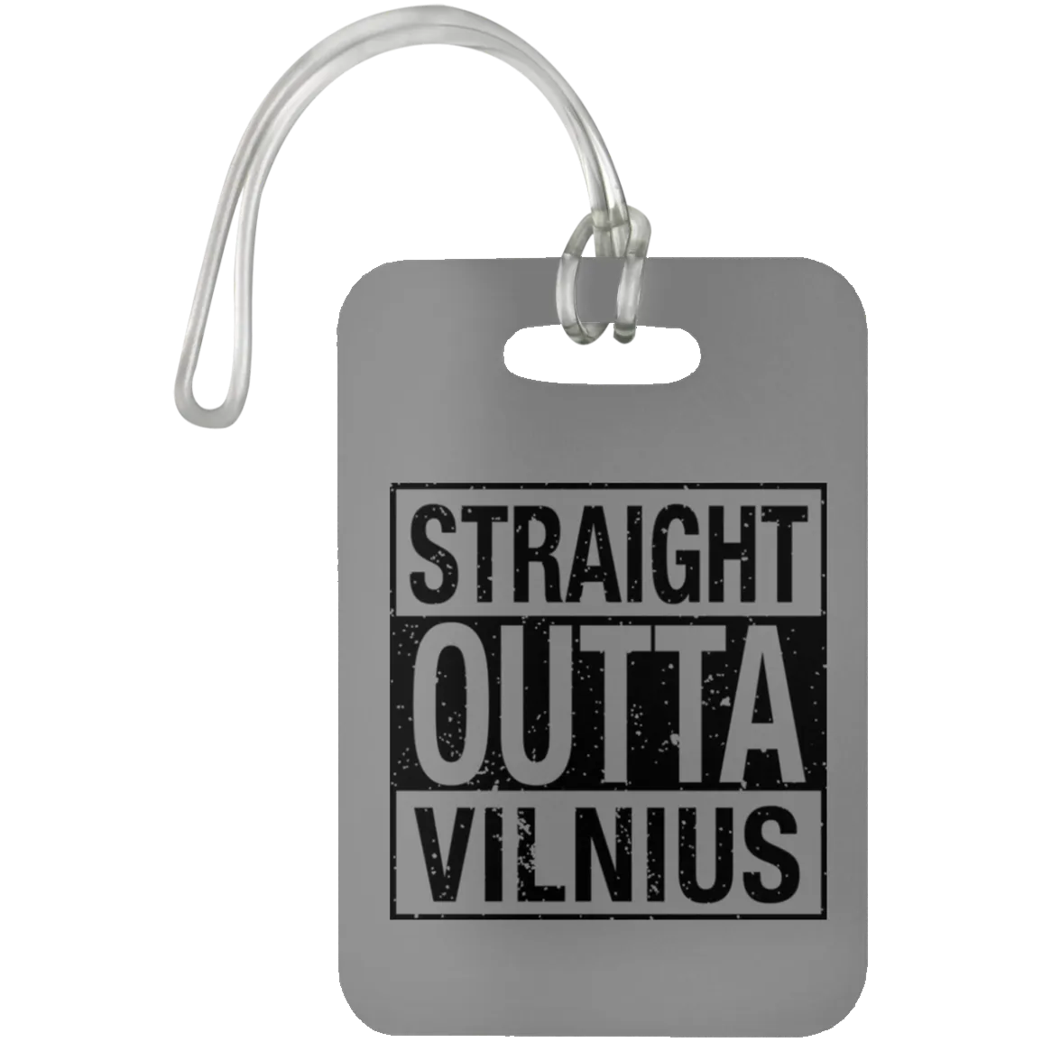 Straight Outta Vilnius - Luggage Bag Tag