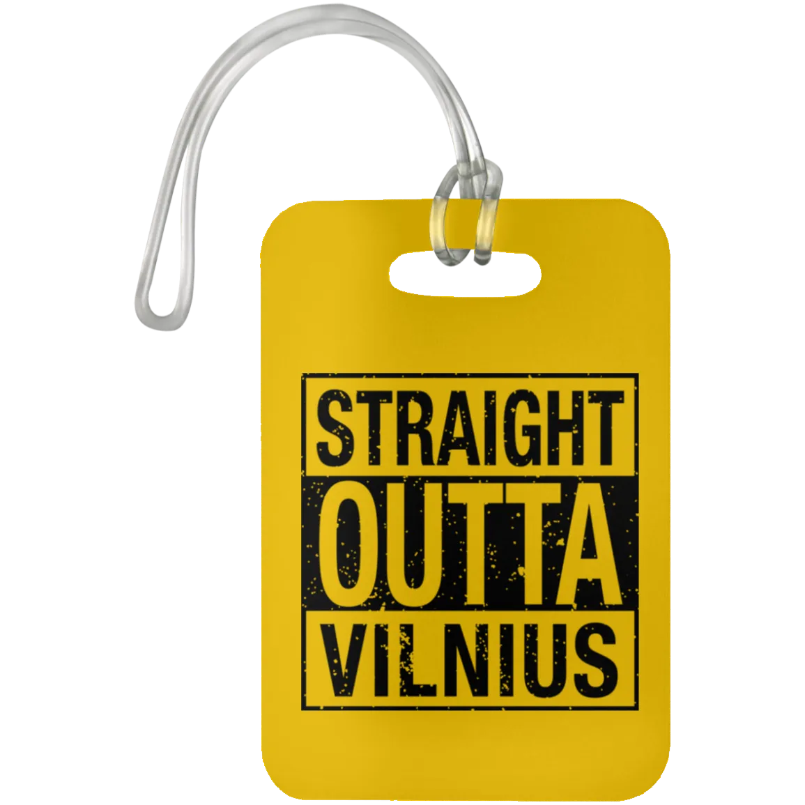 Straight Outta Vilnius - Luggage Bag Tag