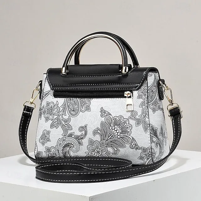 Stylish PU Leather Women's Tote Bag - Versatile Diaper Bag for Everyday Use