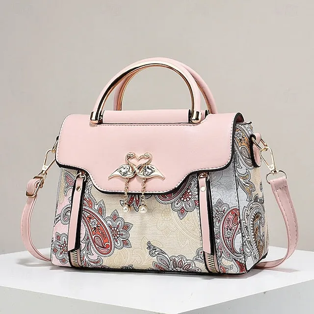 Stylish PU Leather Women's Tote Bag - Versatile Diaper Bag for Everyday Use