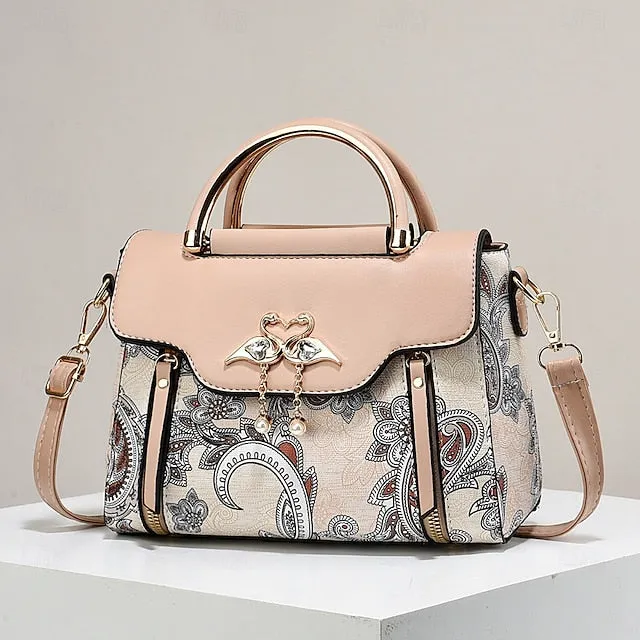 Stylish PU Leather Women's Tote Bag - Versatile Diaper Bag for Everyday Use
