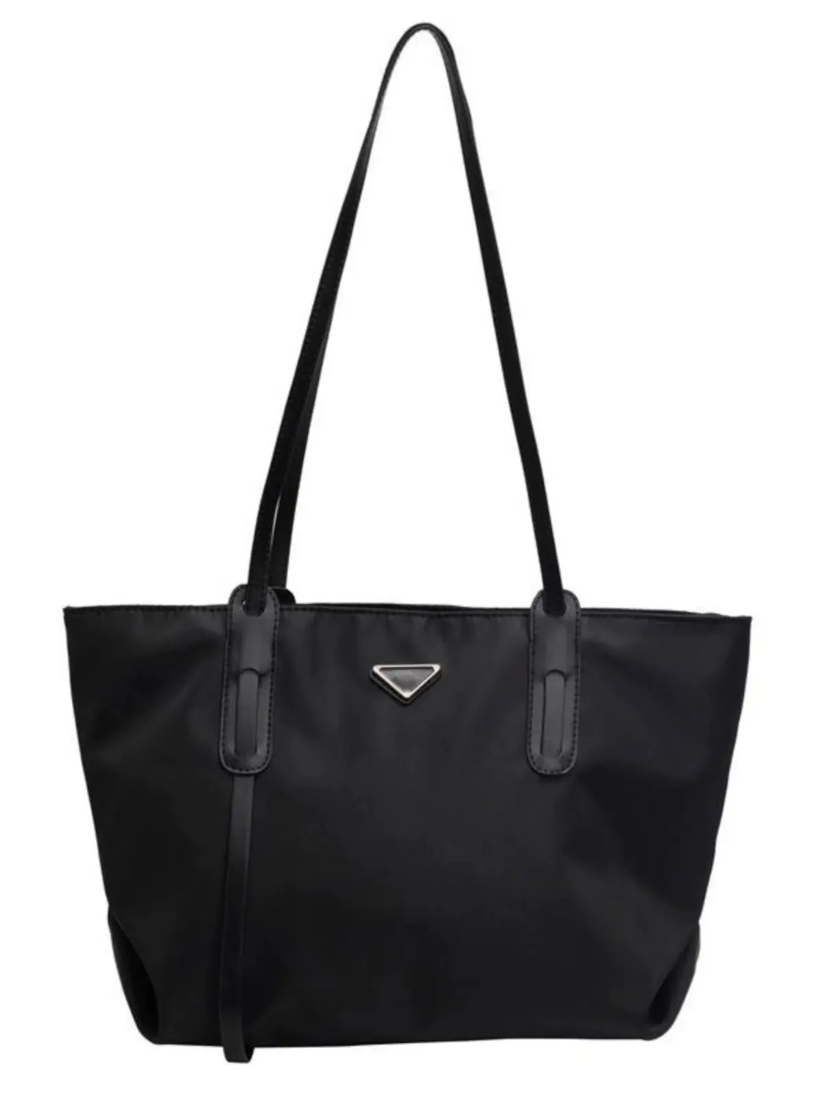 Stylish Triangular Logo Tote Bag