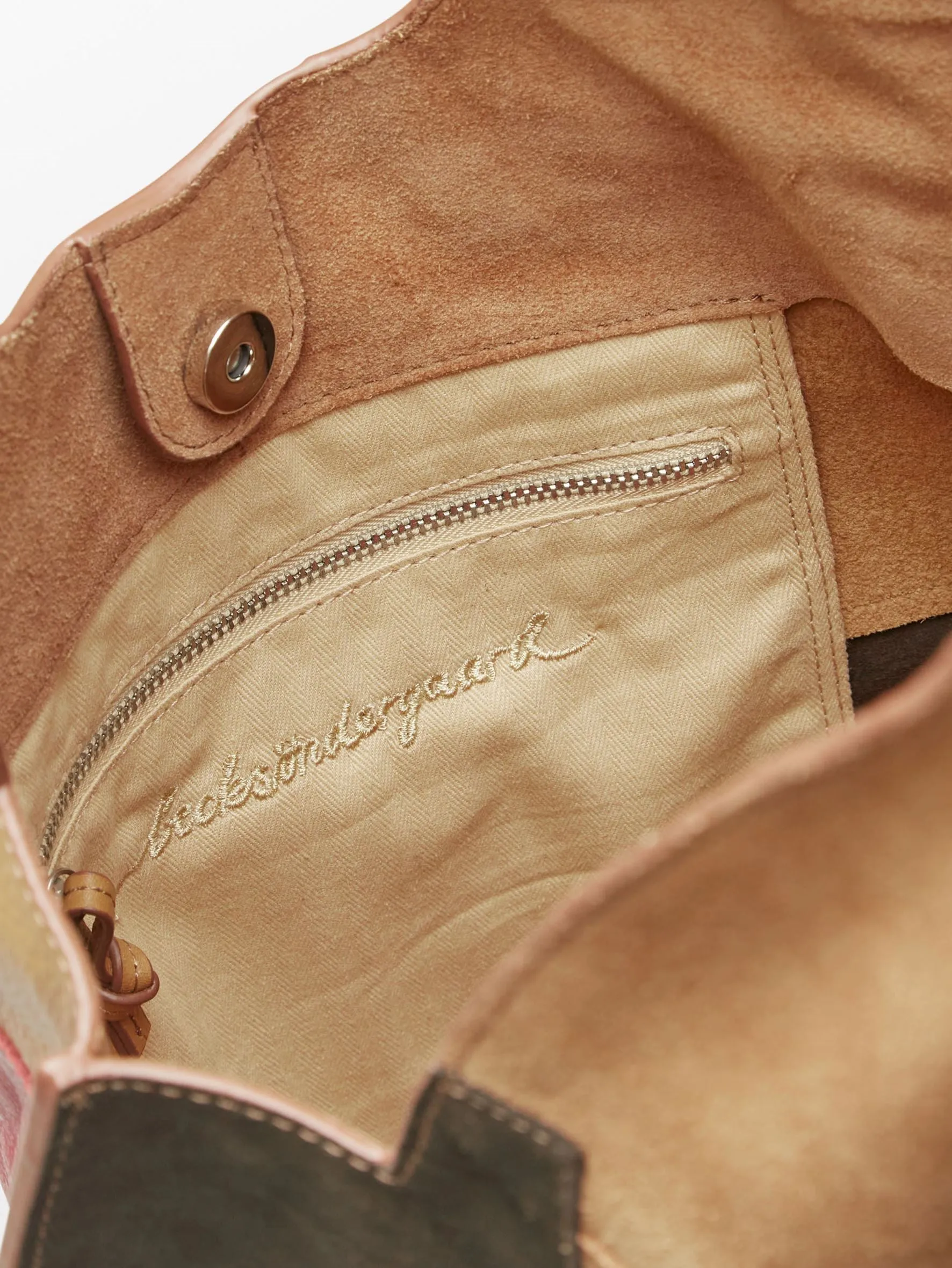 Suede Danita Patch Bag