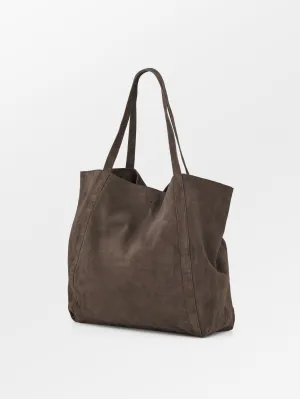 Suede Eden Shopper Bag - Hot Fudge Brown