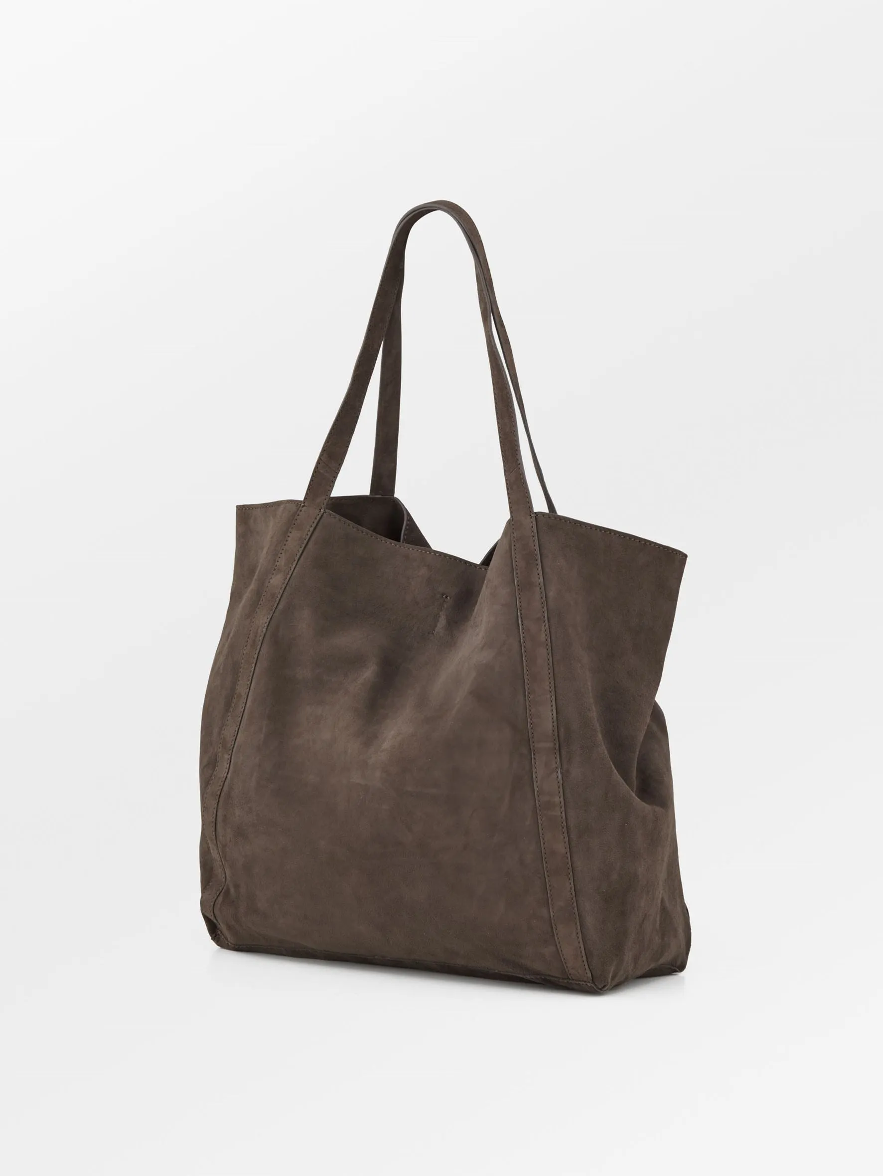 Suede Eden Shopper Bag - Hot Fudge Brown