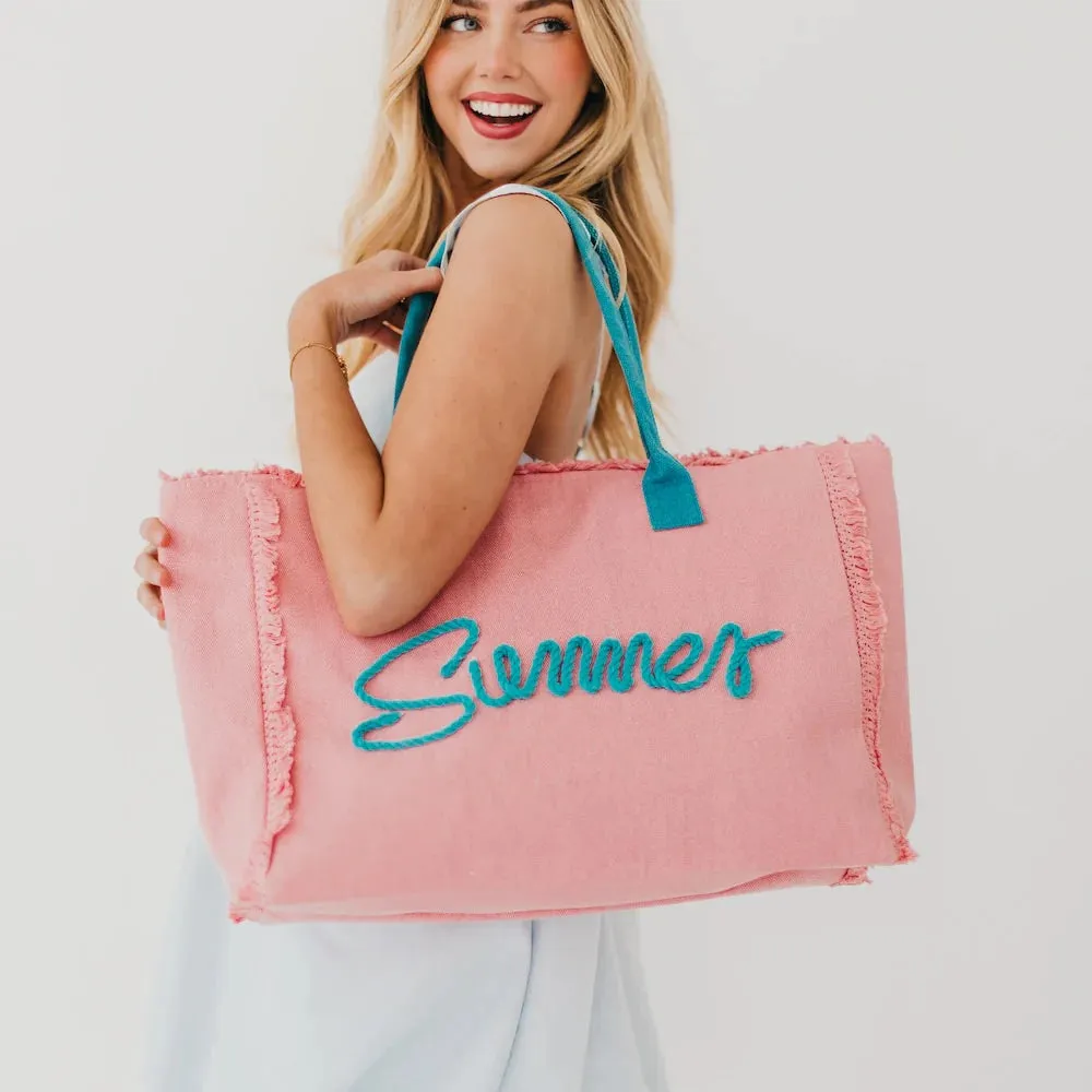 Summer Sunshine Beach Tote Bag 4 Colors