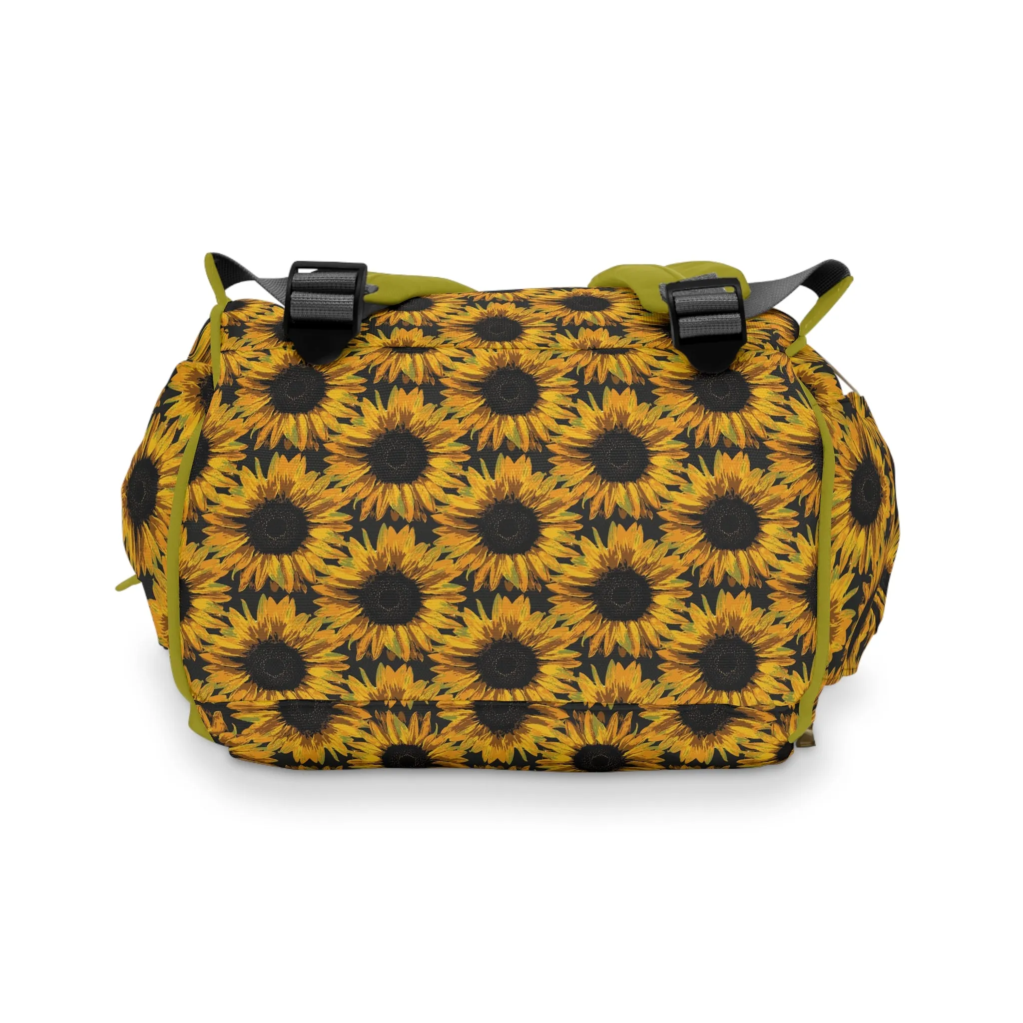 Sunflower Diaper Backpack - Bright & Multifunctional Baby Bag with Sunflower Design, Perfect for Nature-Loving Parents