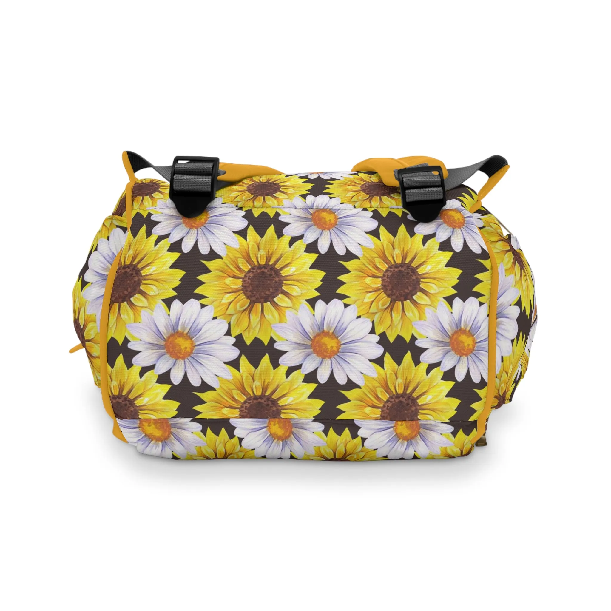 Sunflower Diaper Backpack - Bright & Multifunctional Baby Bag with Sunflower Design, Perfect for Nature-Loving Parents
