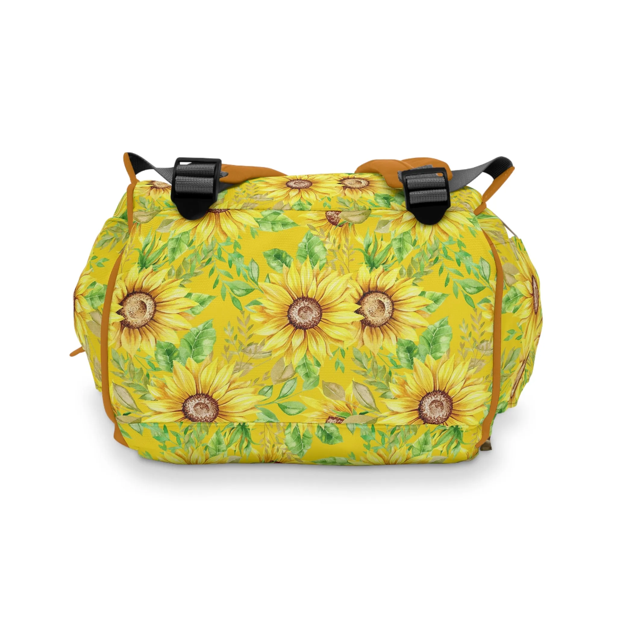 Sunflower Diaper Backpack - Bright & Multifunctional Baby Bag with Sunflower Design, Perfect for Nature-Loving Parents
